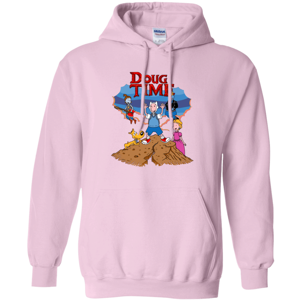 Sweatshirts Light Pink / Small Doug Time Pullover Hoodie