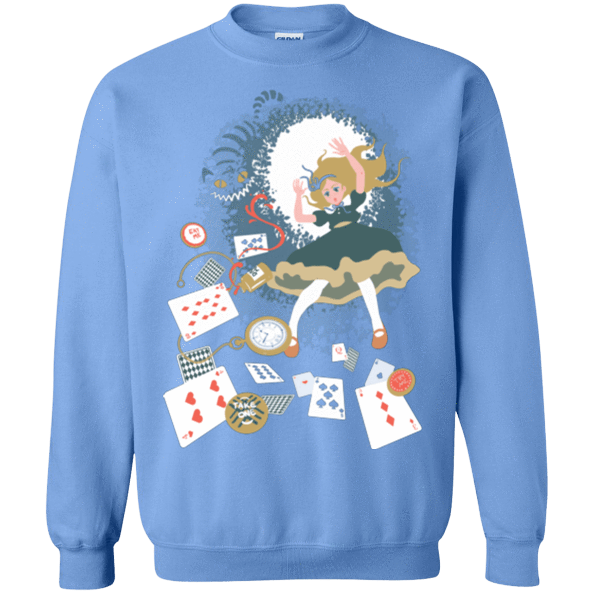Sweatshirts Carolina Blue / Small Down the rabbit hole Crewneck Sweatshirt