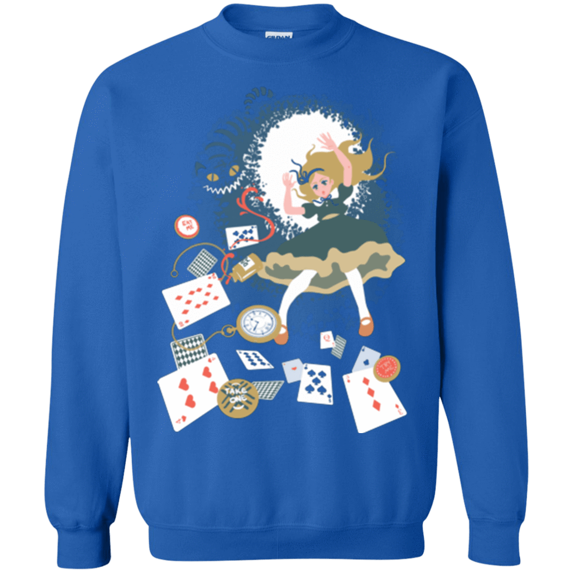 Sweatshirts Royal / Small Down the rabbit hole Crewneck Sweatshirt