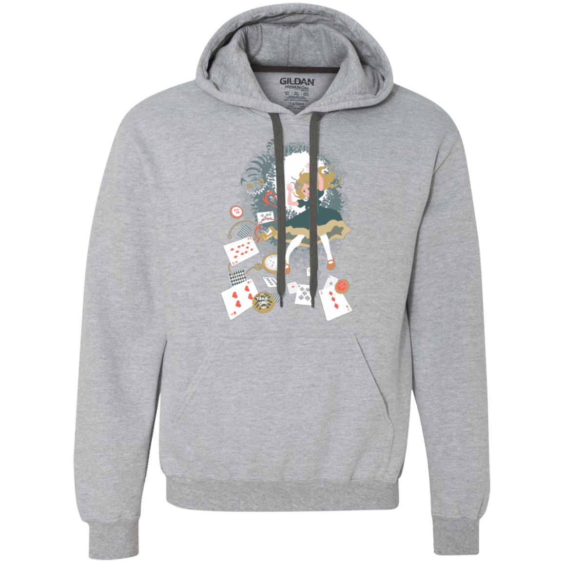 Sweatshirts Sport Grey / Small Down the rabbit hole Premium Fleece Hoodie