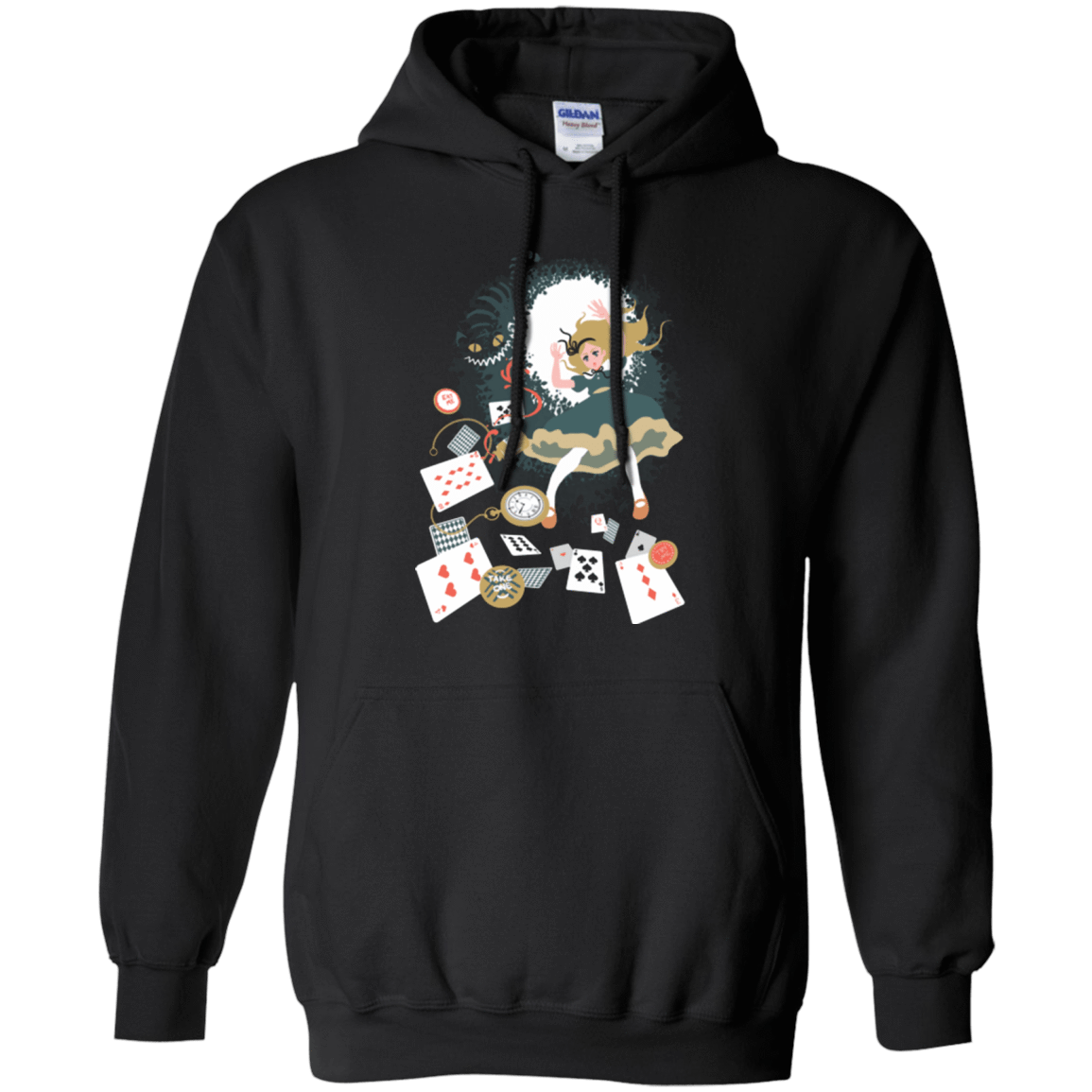 Sweatshirts Black / Small Down the rabbit hole Pullover Hoodie