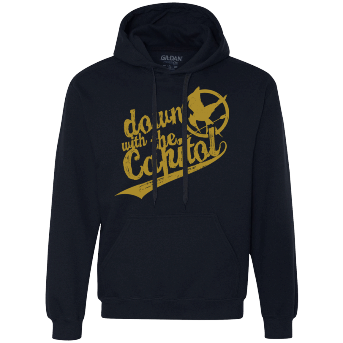 Sweatshirts Navy / Small Down with the Capitol Premium Fleece Hoodie