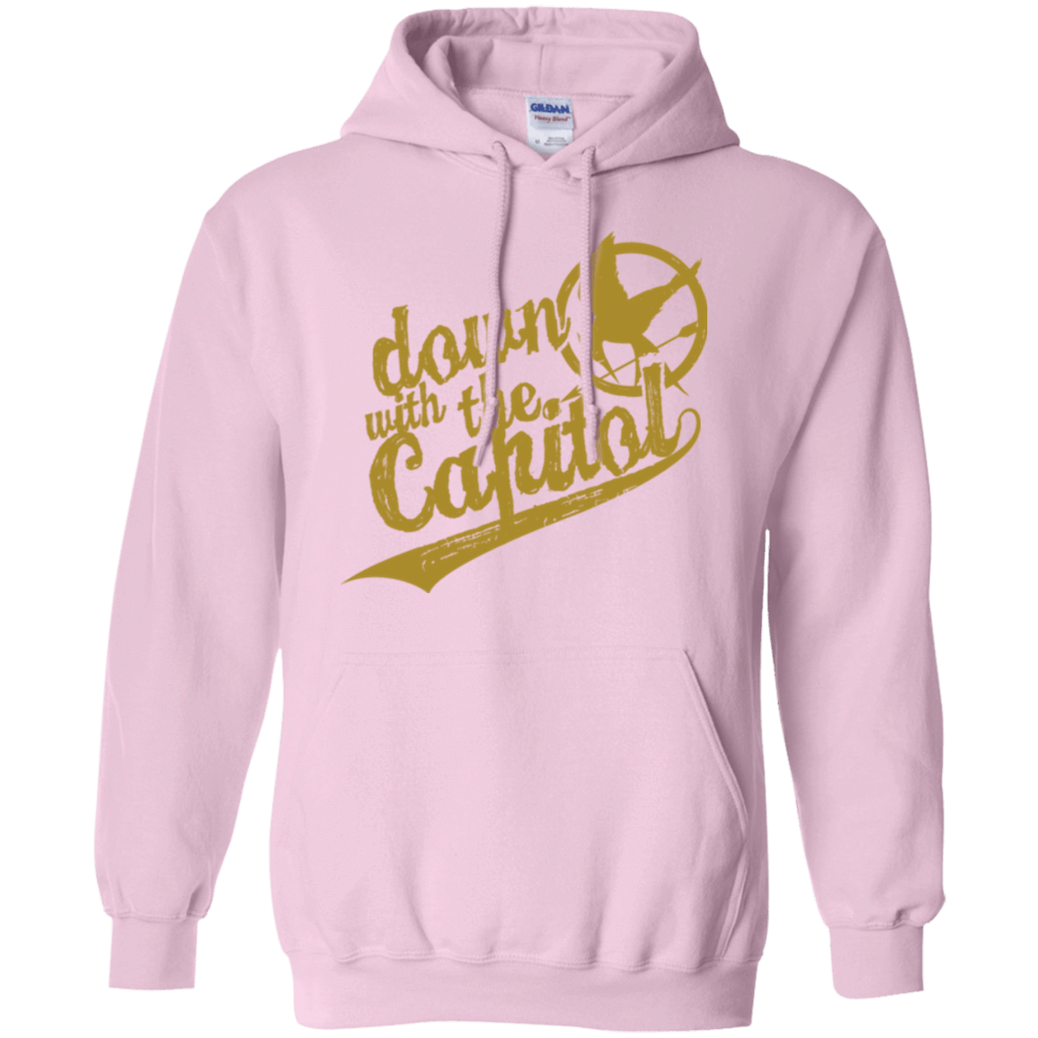 Sweatshirts Light Pink / Small Down with the Capitol Pullover Hoodie