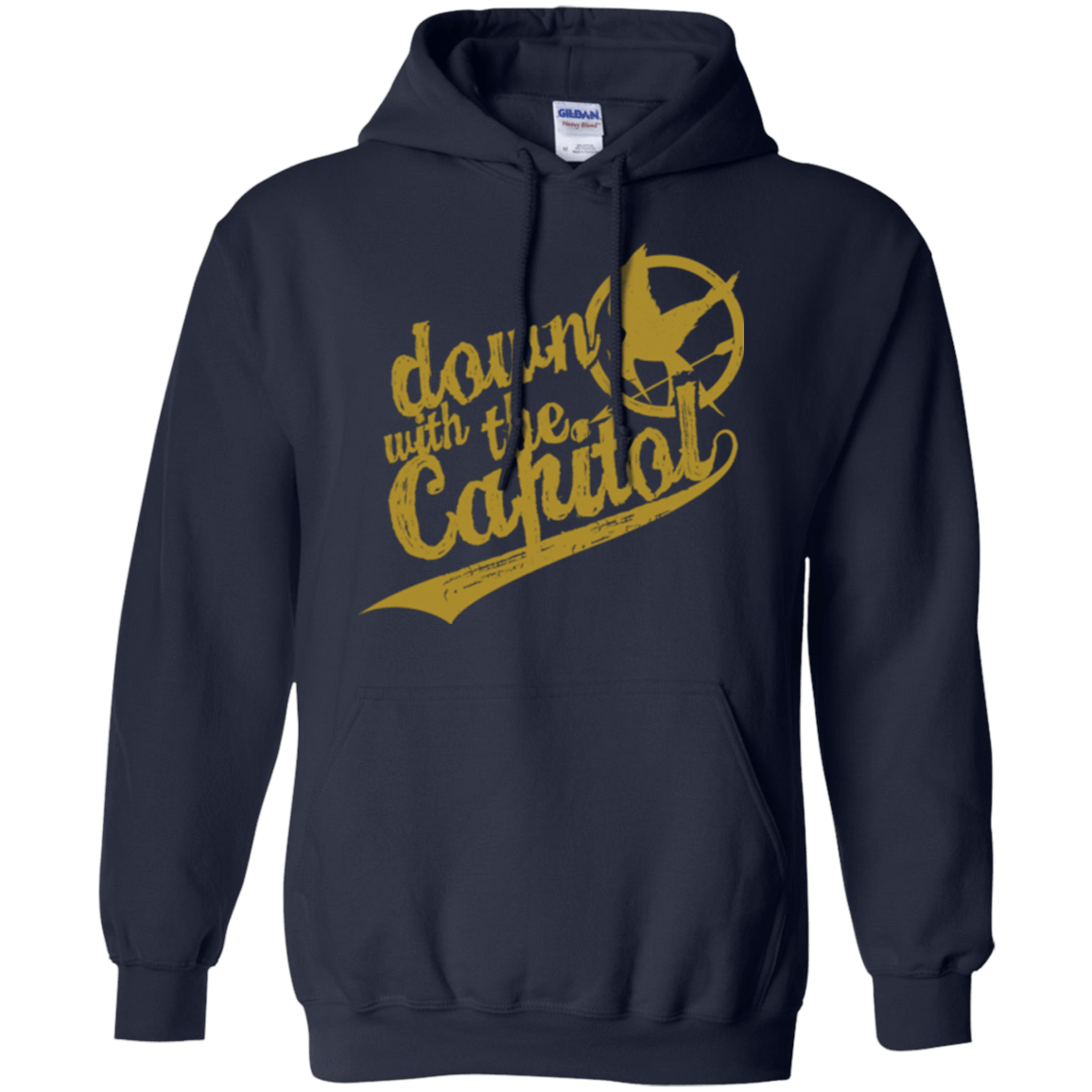Sweatshirts Navy / Small Down with the Capitol Pullover Hoodie