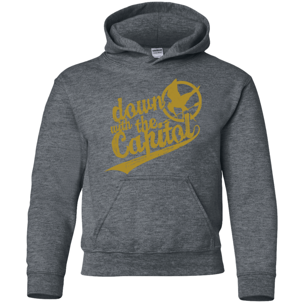 Sweatshirts Dark Heather / YS Down with the Capitol Youth Hoodie