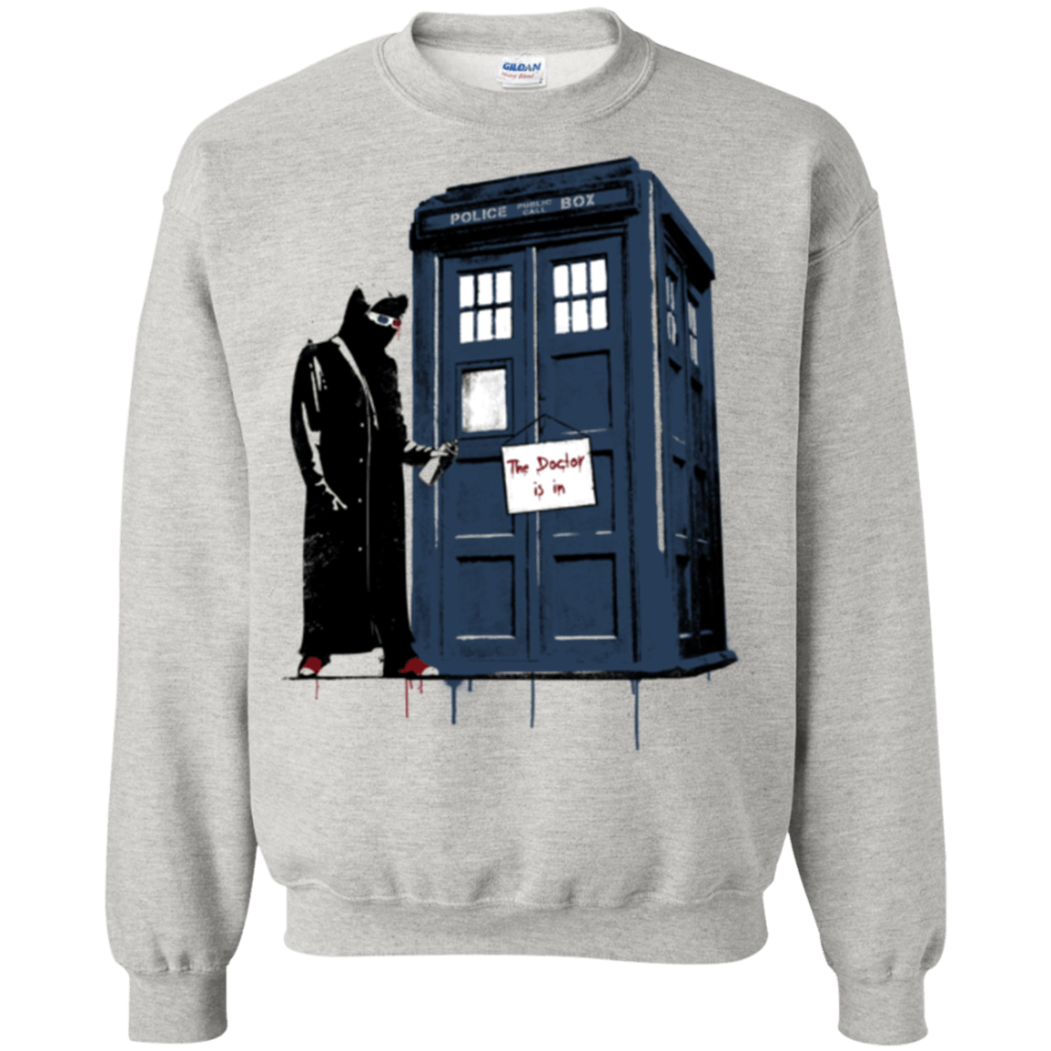 Sweatshirts Ash / Small DR Banksy 10 Crewneck Sweatshirt