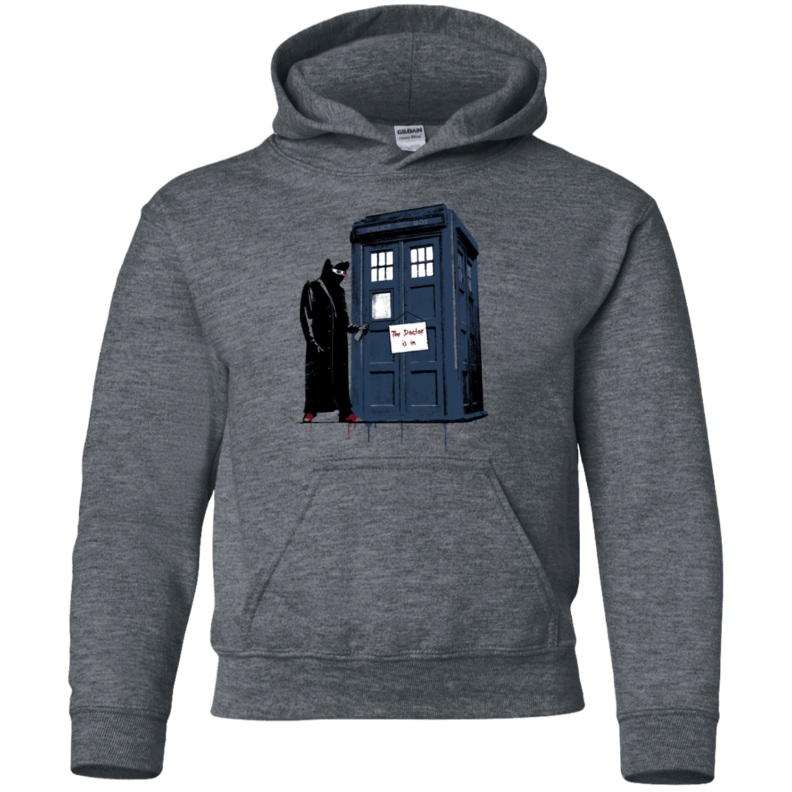 Sweatshirts Dark Heather / YS DR Banksy 10 Youth Hoodie