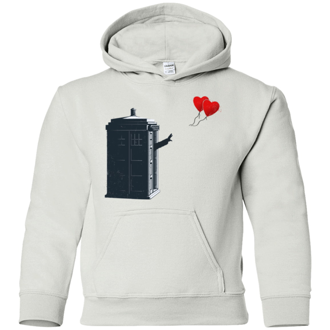 Sweatshirts White / YS Dr Banksy Heart Balloon Youth Hoodie