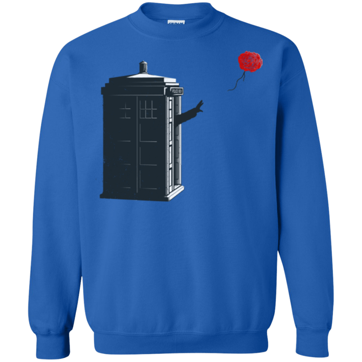 Sweatshirts Royal / Small Dr Banksy Rose Balloon Crewneck Sweatshirt