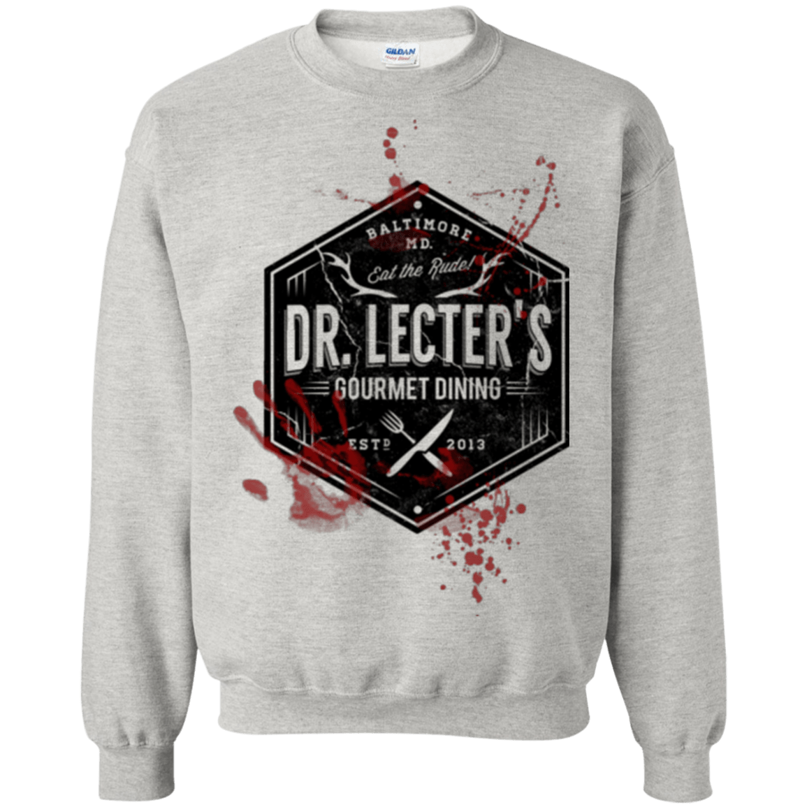 Sweatshirts Ash / Small Dr. Lecter's Gourmet Dining Crewneck Sweatshirt