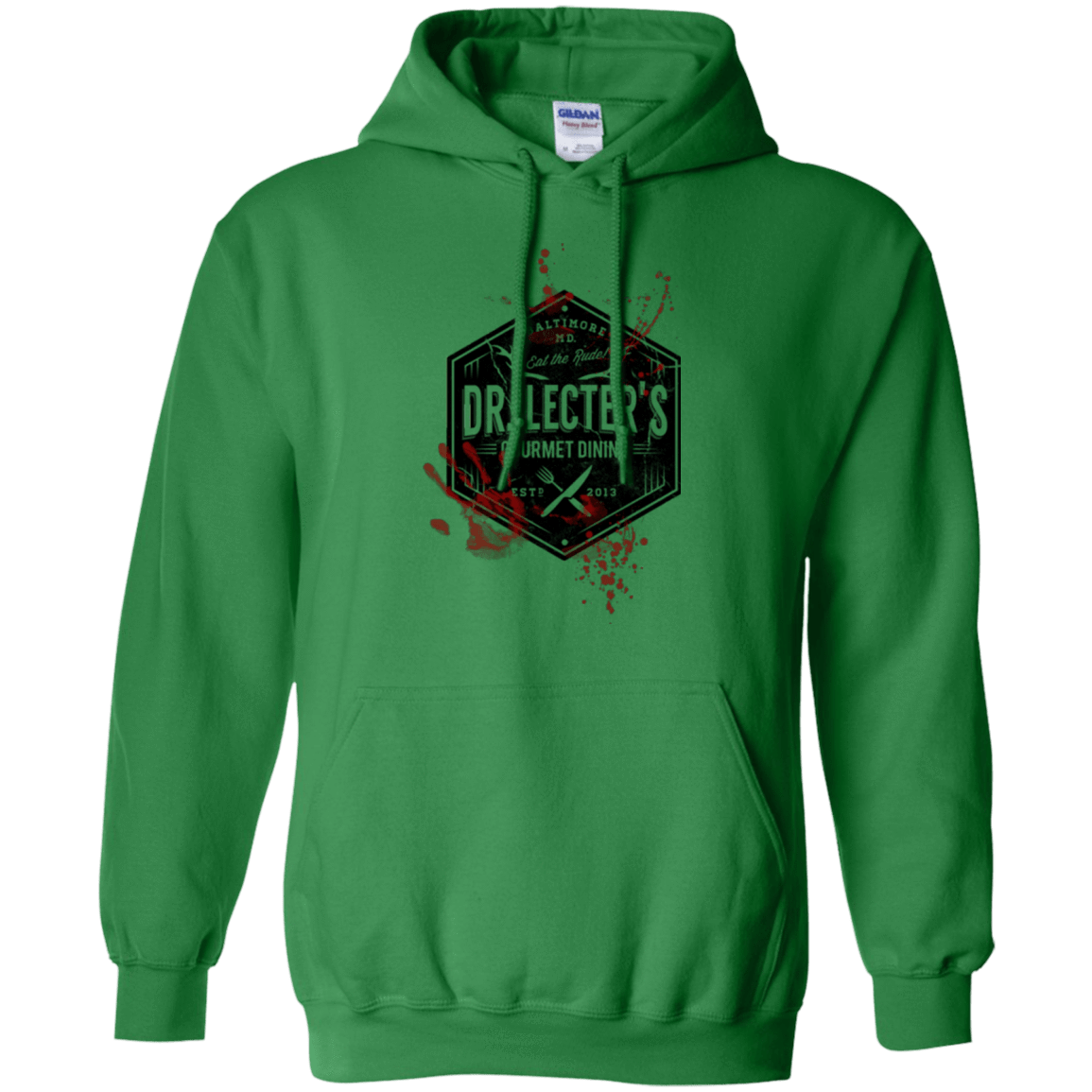 Sweatshirts Irish Green / Small Dr. Lecter's Gourmet Dining Pullover Hoodie