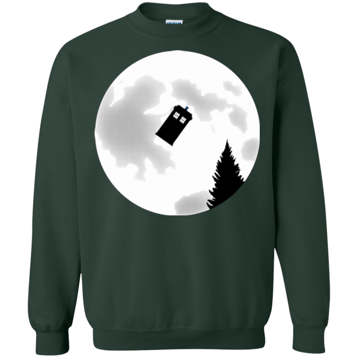 Sweatshirts Forest Green / Small Dr Phone Home Crewneck Sweatshirt