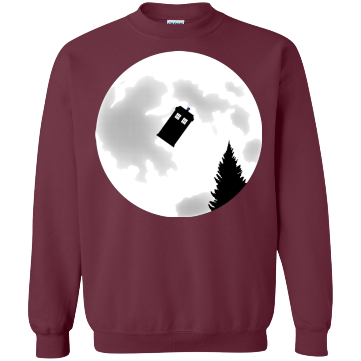 Sweatshirts Maroon / Small Dr Phone Home Crewneck Sweatshirt