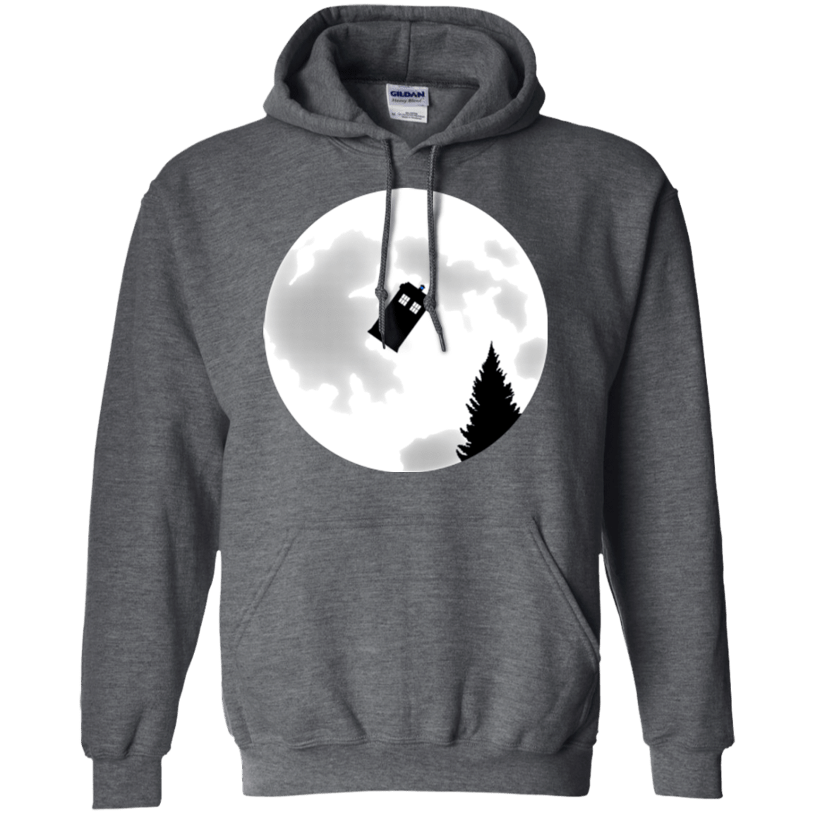 Sweatshirts Dark Heather / Small Dr Phone Home Pullover Hoodie