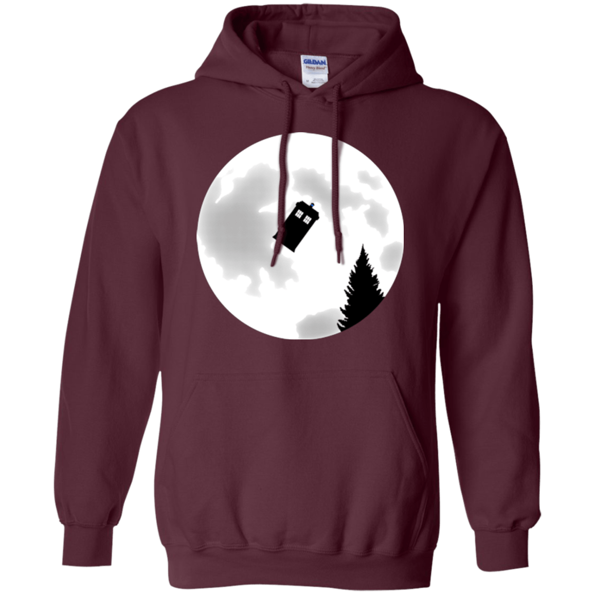 Sweatshirts Maroon / Small Dr Phone Home Pullover Hoodie