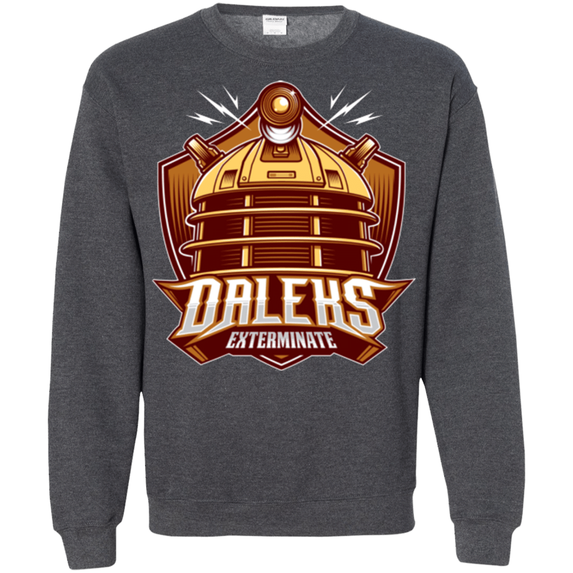 Sweatshirts Dark Heather / Small Dr. Who Daleks Crewneck Sweatshirt