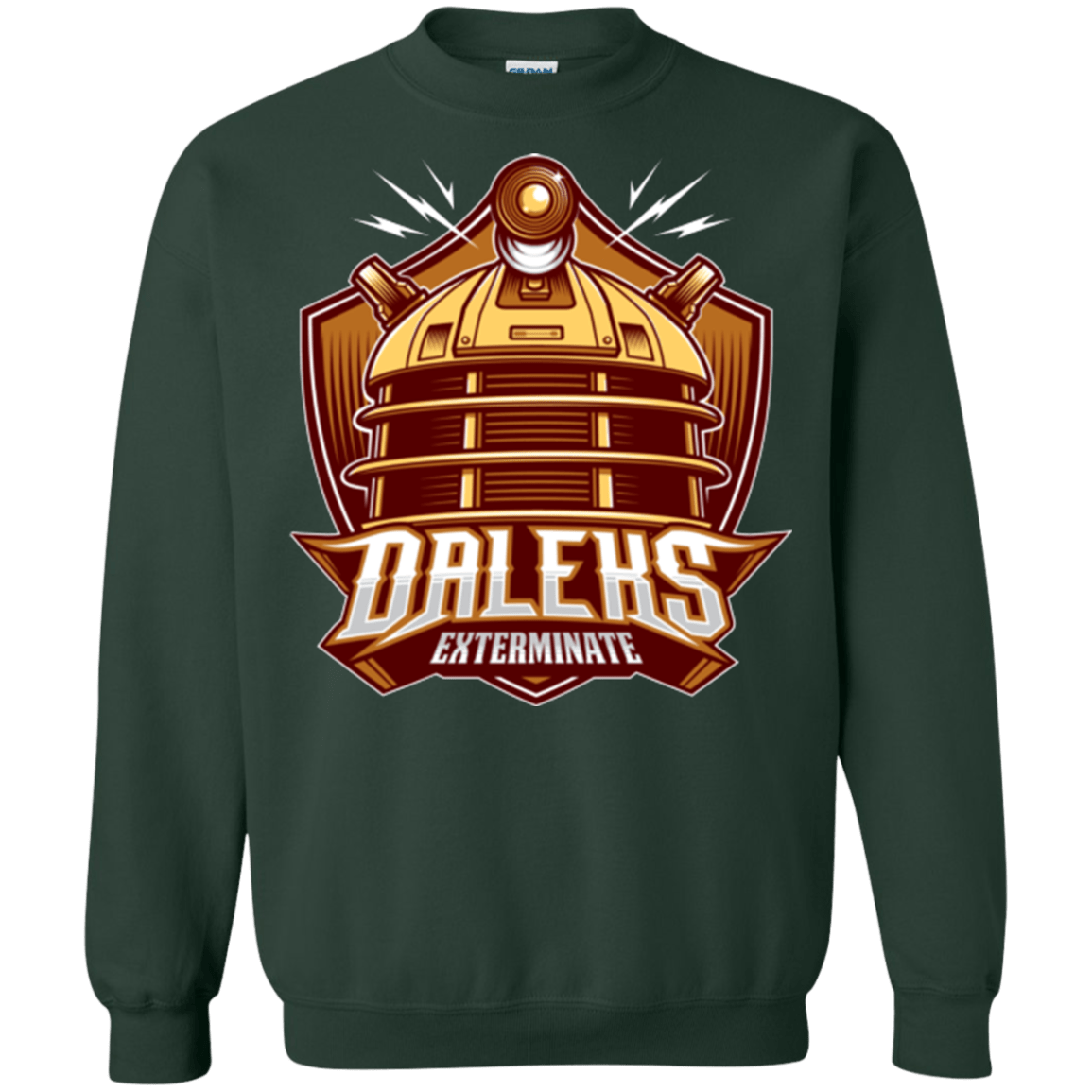 Sweatshirts Forest Green / Small Dr. Who Daleks Crewneck Sweatshirt
