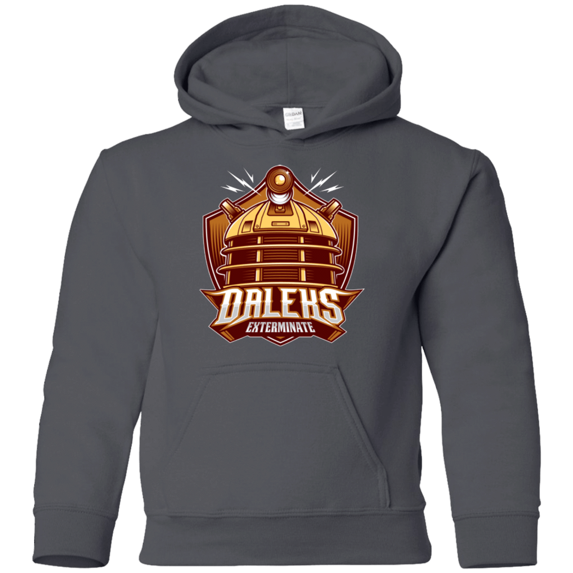 Sweatshirts Charcoal / YS Dr. Who Daleks Youth Hoodie