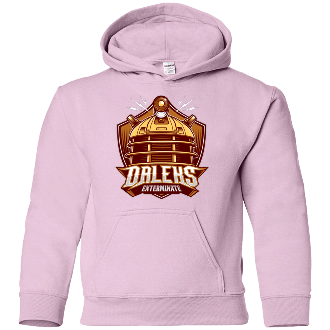 Sweatshirts Light Pink / YS Dr. Who Daleks Youth Hoodie