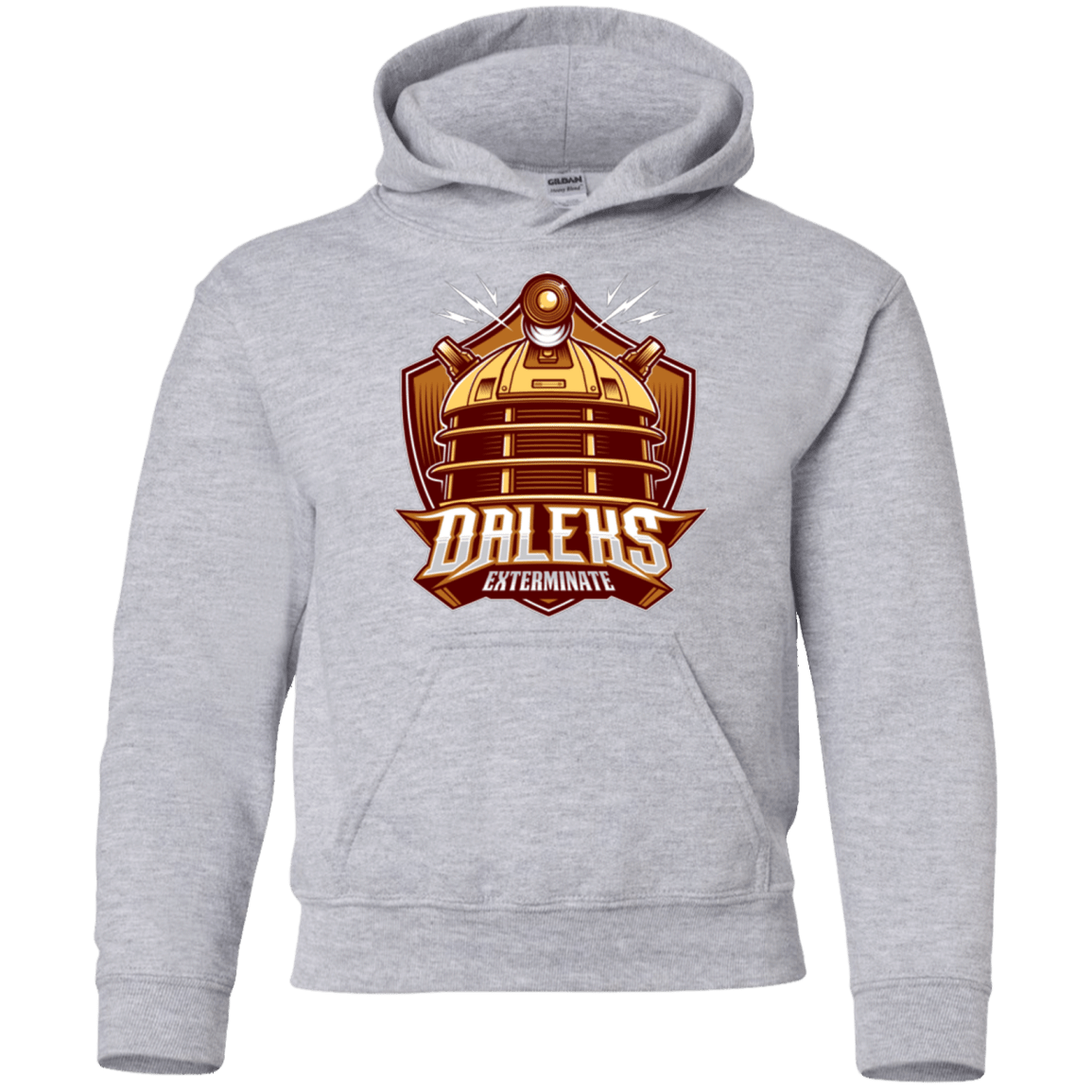 Sweatshirts Sport Grey / YS Dr. Who Daleks Youth Hoodie