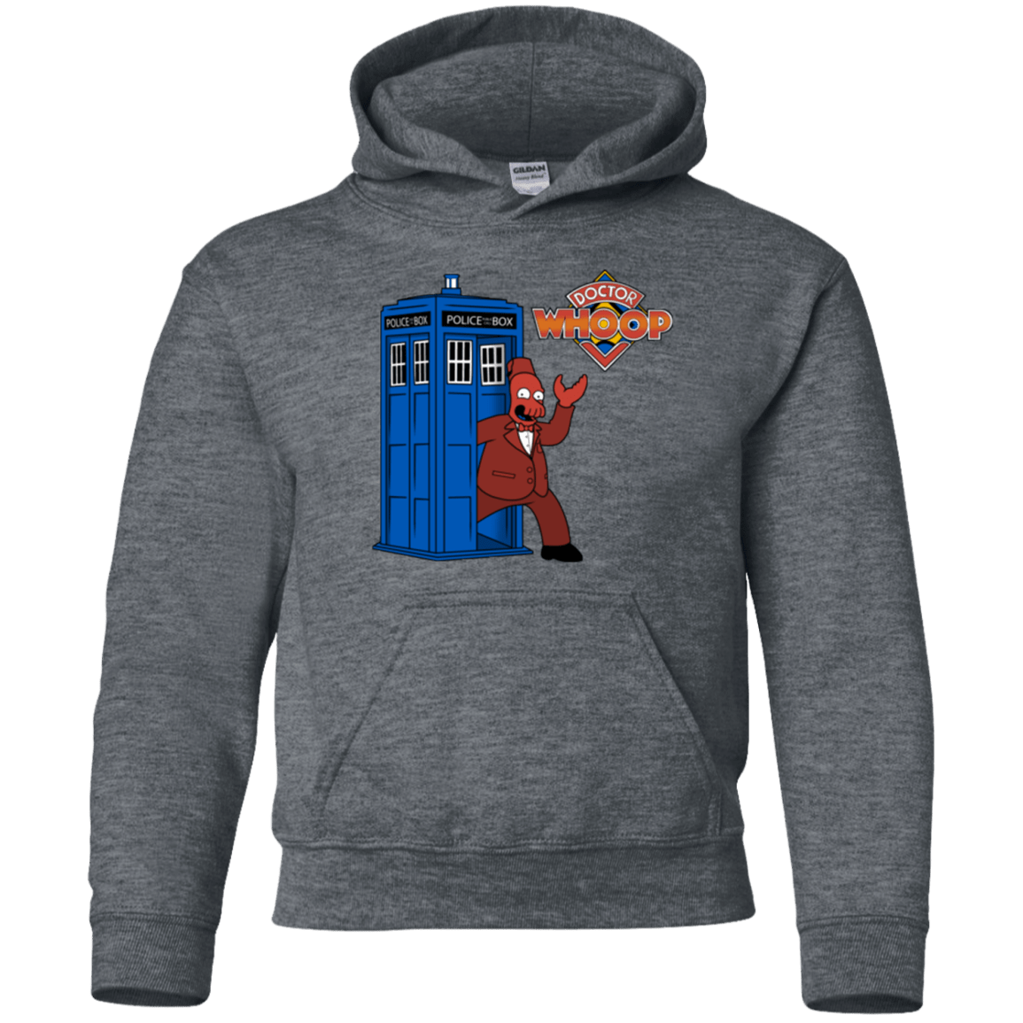 Sweatshirts Dark Heather / YS Dr. Whoop Youth Hoodie