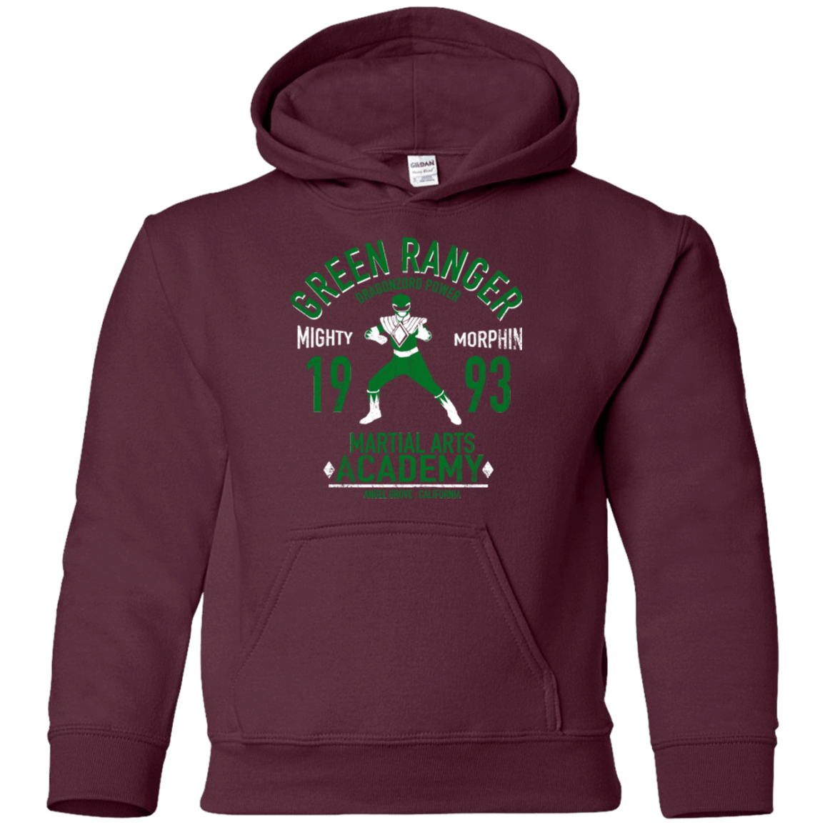 Sweatshirts Maroon / YS Dragon Ranger (1) Youth Hoodie
