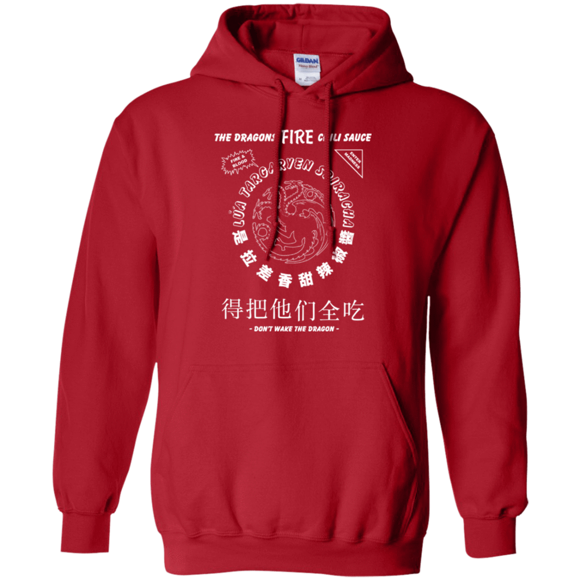 Sweatshirts Red / Small Dragons Fire Chili Sauce Pullover Hoodie