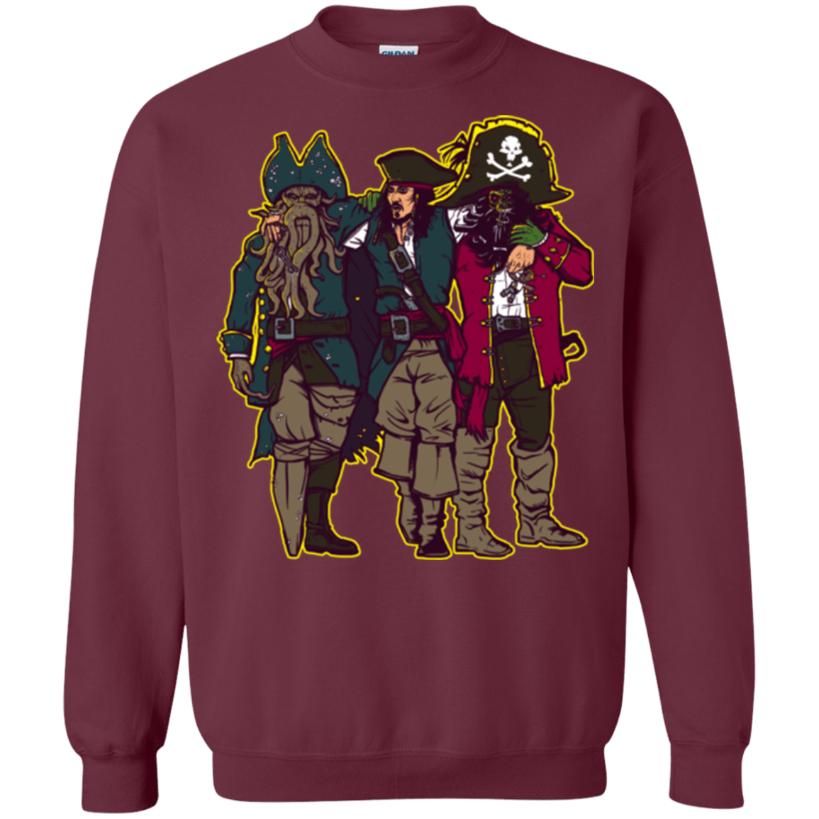 Sweatshirts Maroon / Small Drink Up Me Hearties Crewneck Sweatshirt