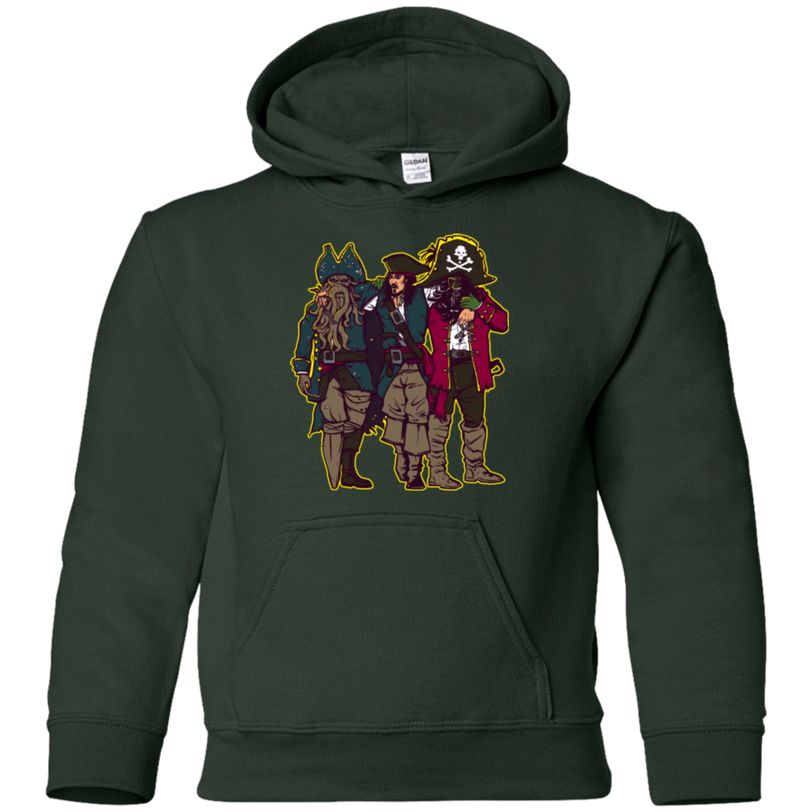 Sweatshirts Forest Green / YS Drink Up Me Hearties Youth Hoodie