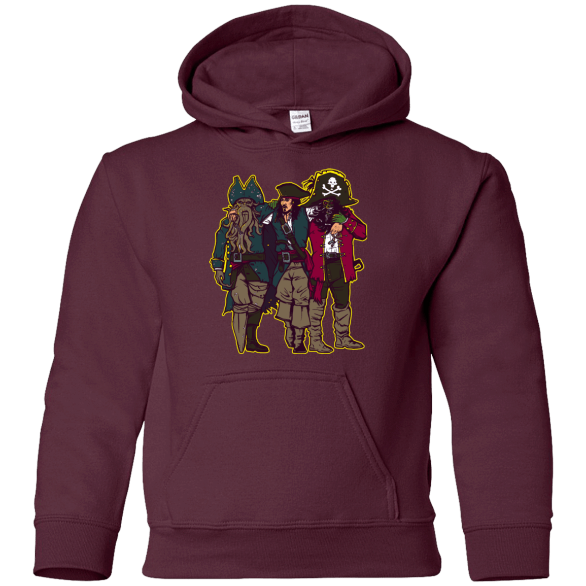 Sweatshirts Maroon / YS Drink Up Me Hearties Youth Hoodie