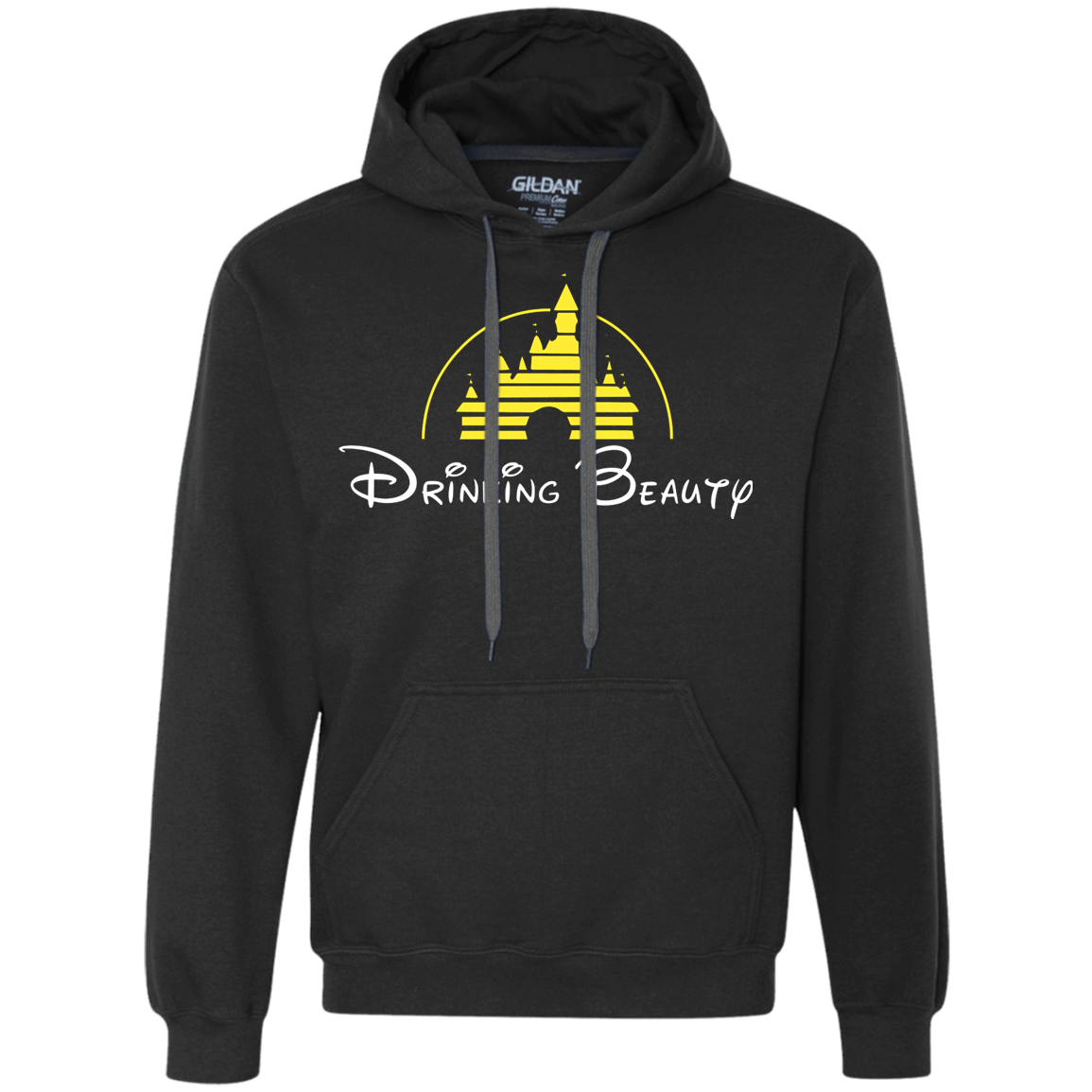 Sweatshirts Black / S Drinking Beauty Premium Fleece Hoodie