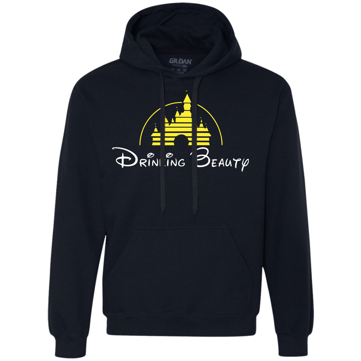 Sweatshirts Navy / S Drinking Beauty Premium Fleece Hoodie
