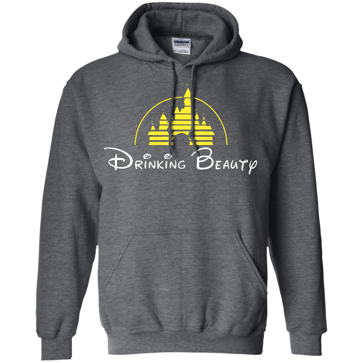 Sweatshirts Dark Heather / S Drinking Beauty Pullover Hoodie
