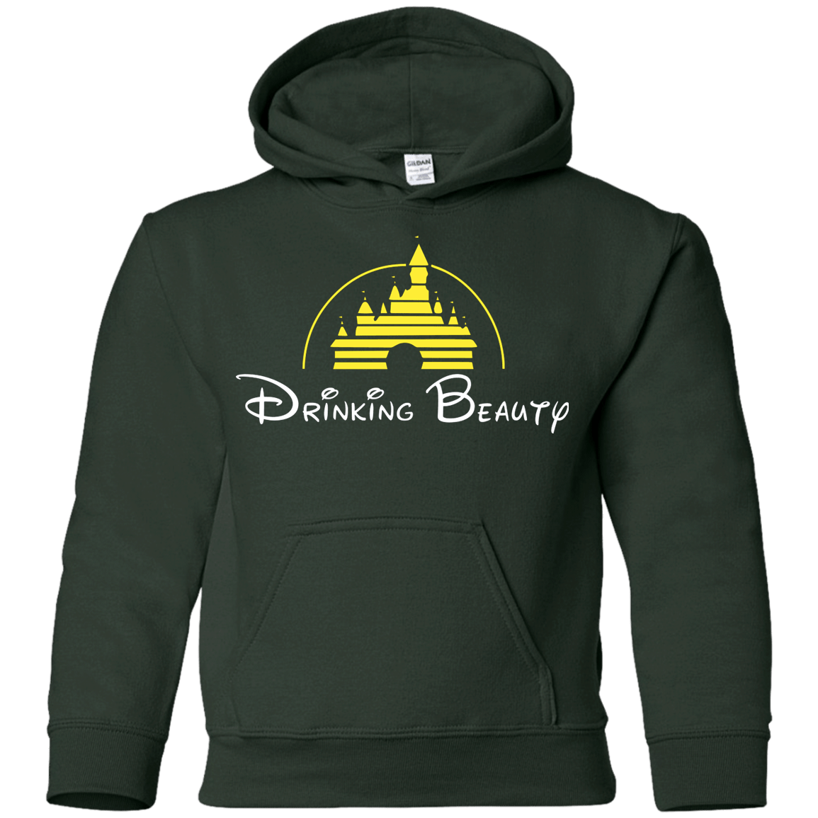 Sweatshirts Forest Green / YS Drinking Beauty Youth Hoodie