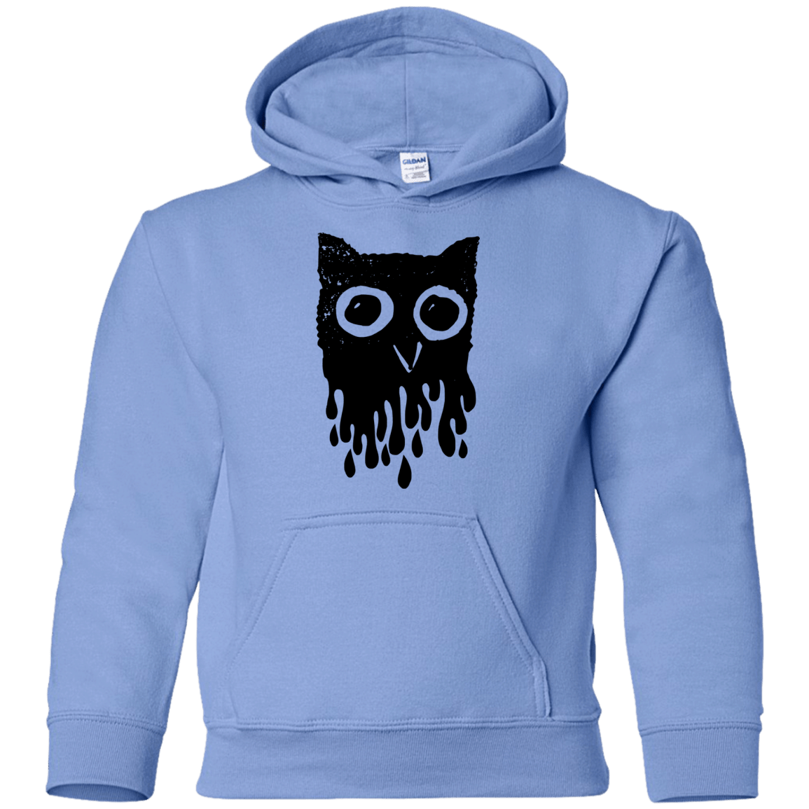 Sweatshirts Carolina Blue / YS Dripping Owl Youth Hoodie