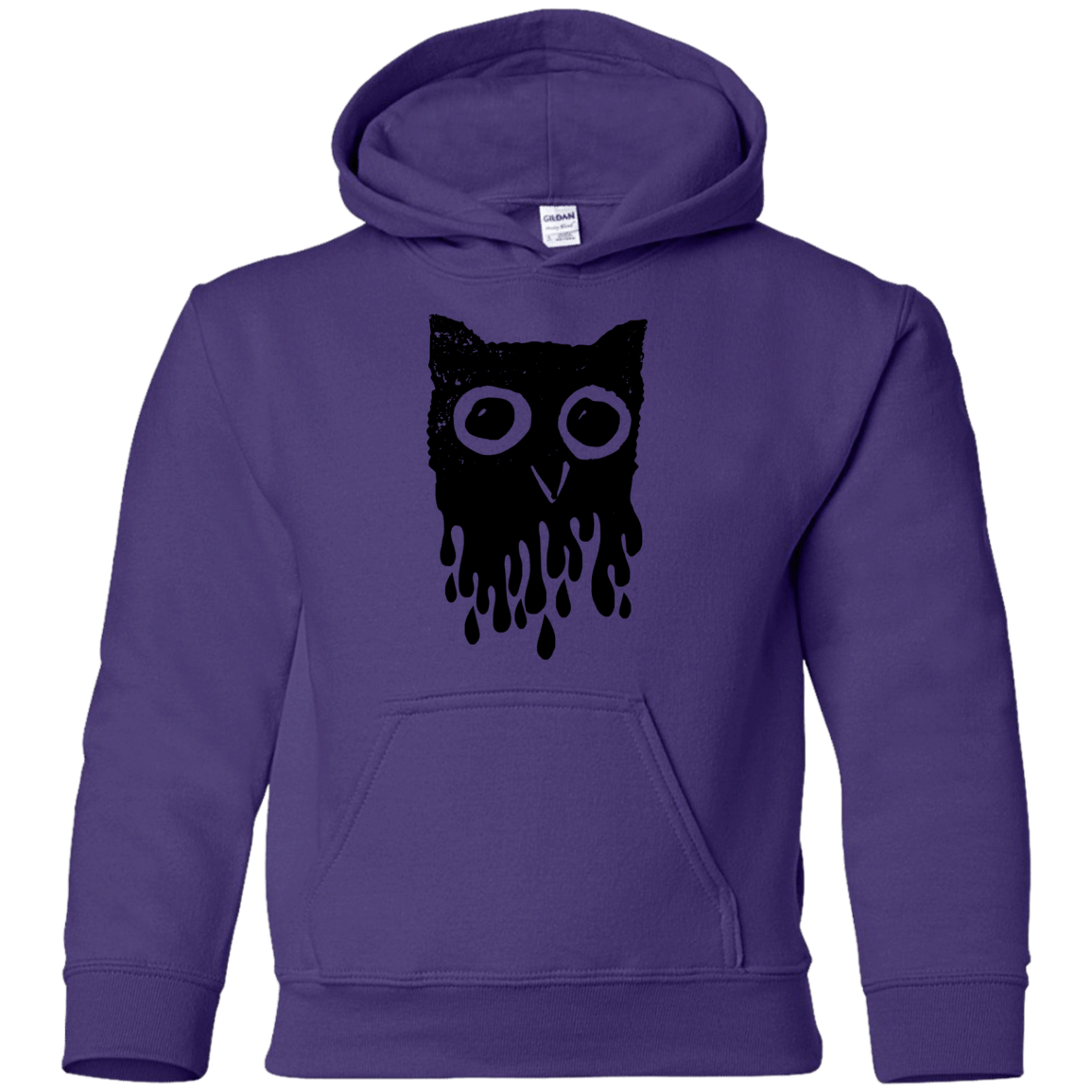 Sweatshirts Purple / YS Dripping Owl Youth Hoodie