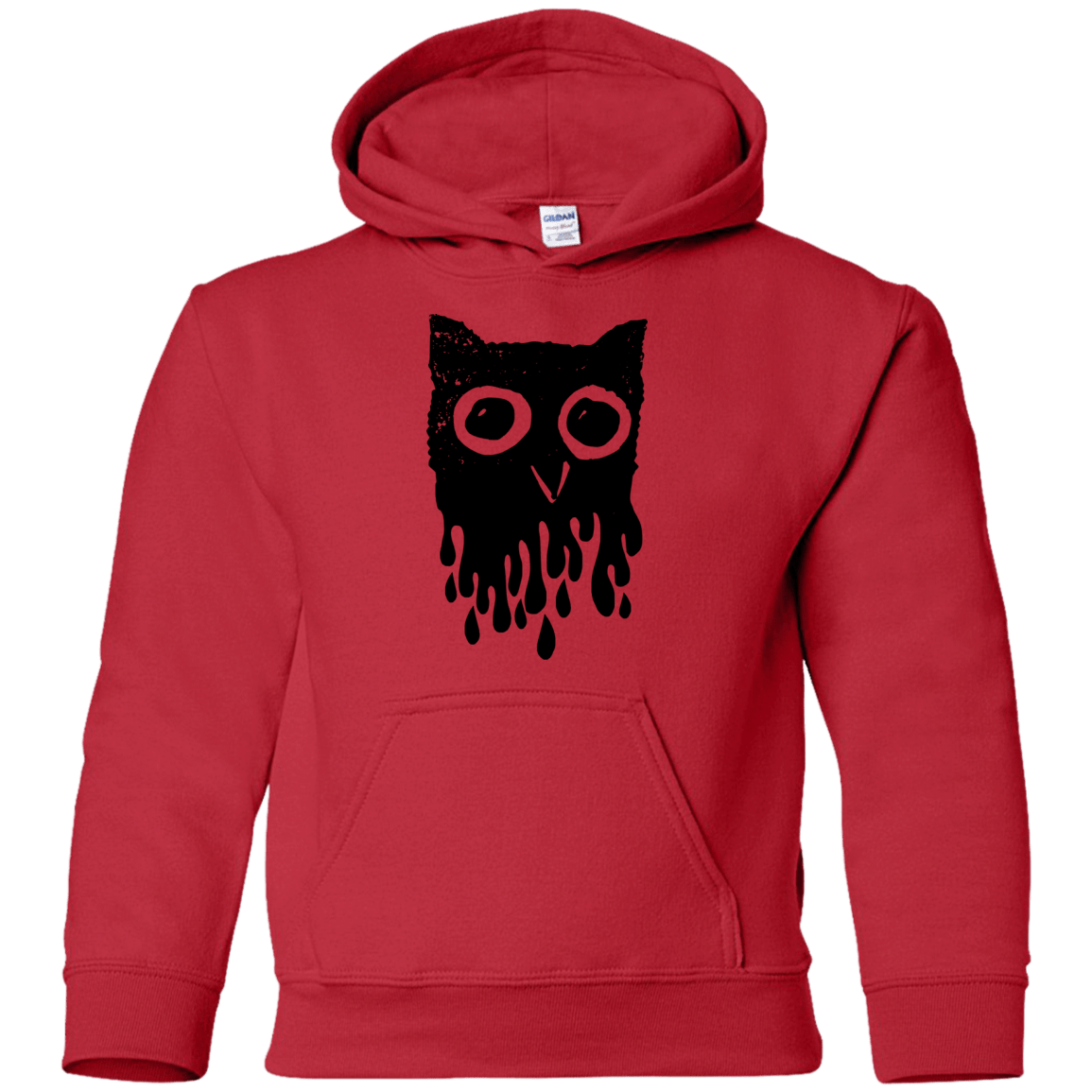 Sweatshirts Red / YS Dripping Owl Youth Hoodie