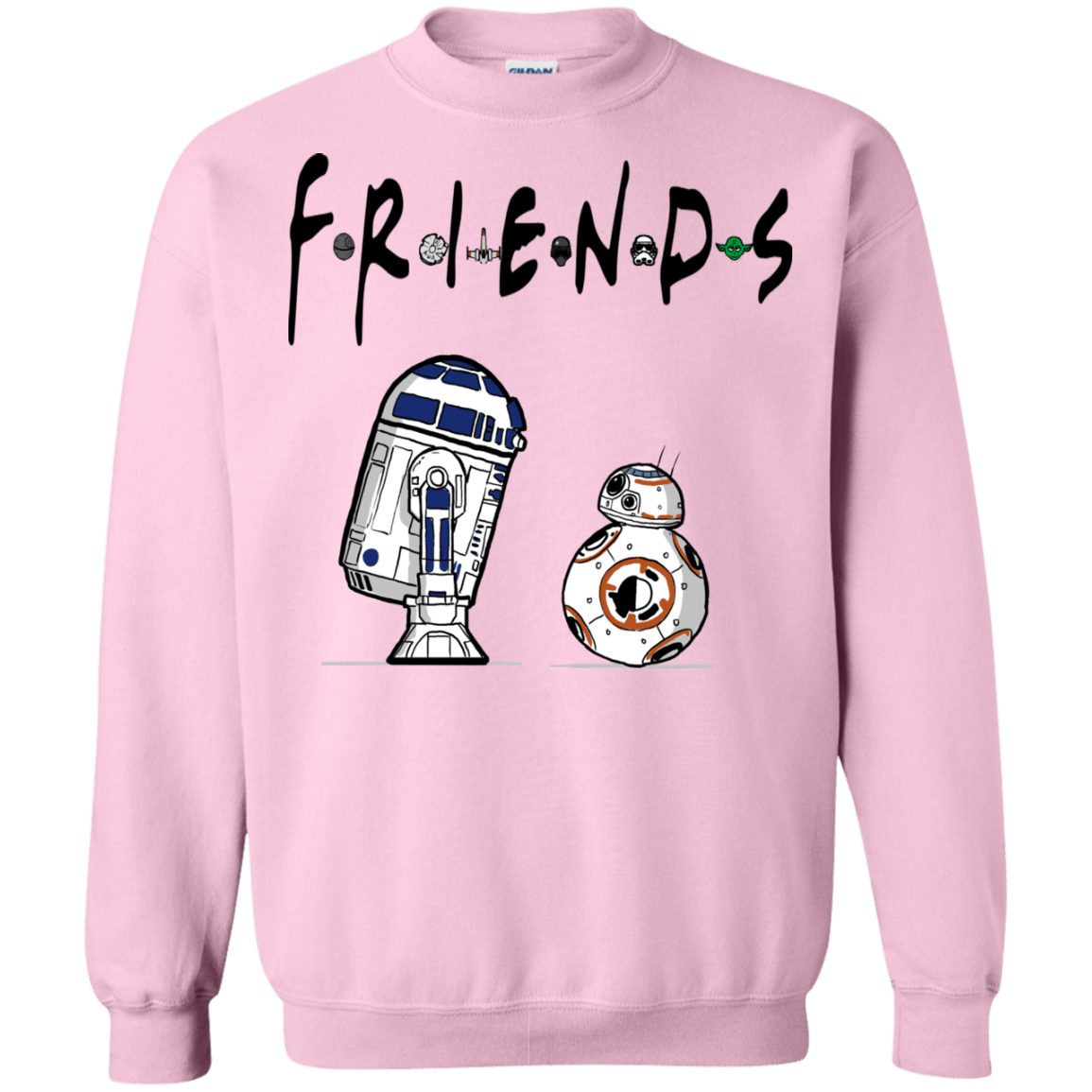Sweatshirts Light Pink / Small Droid Friends Crewneck Sweatshirt