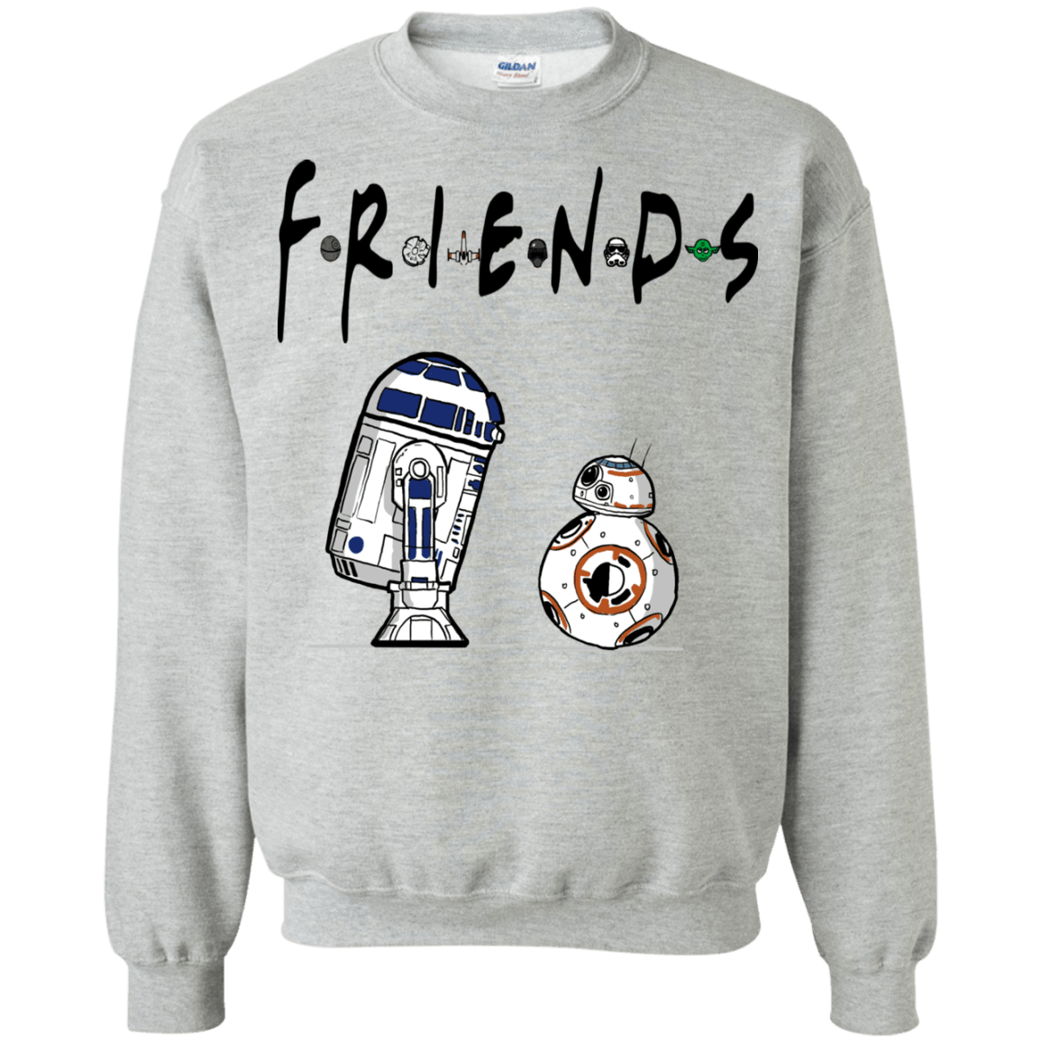 Sweatshirts Sport Grey / Small Droid Friends Crewneck Sweatshirt