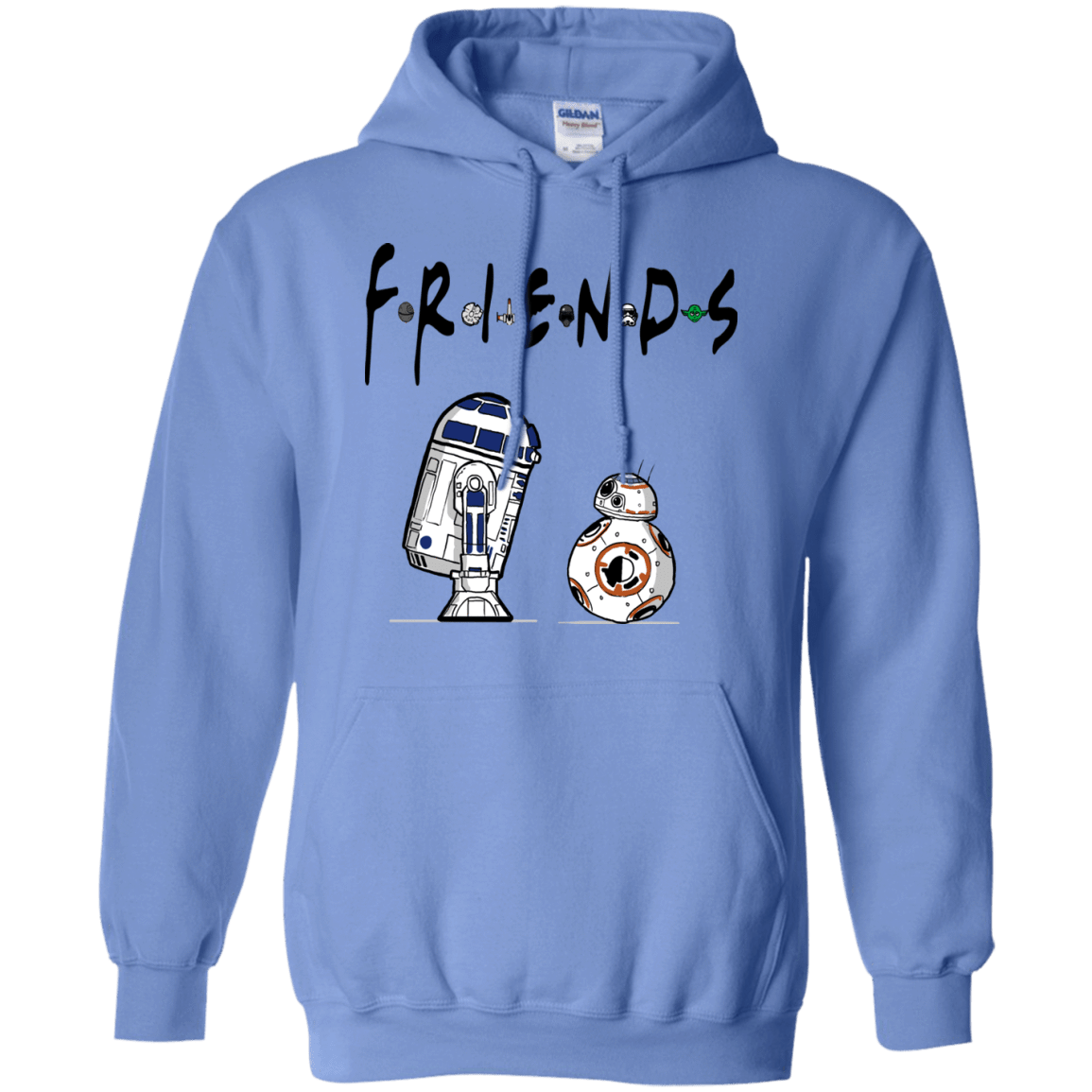 Sweatshirts Carolina Blue / Small Droid Friends Pullover Hoodie