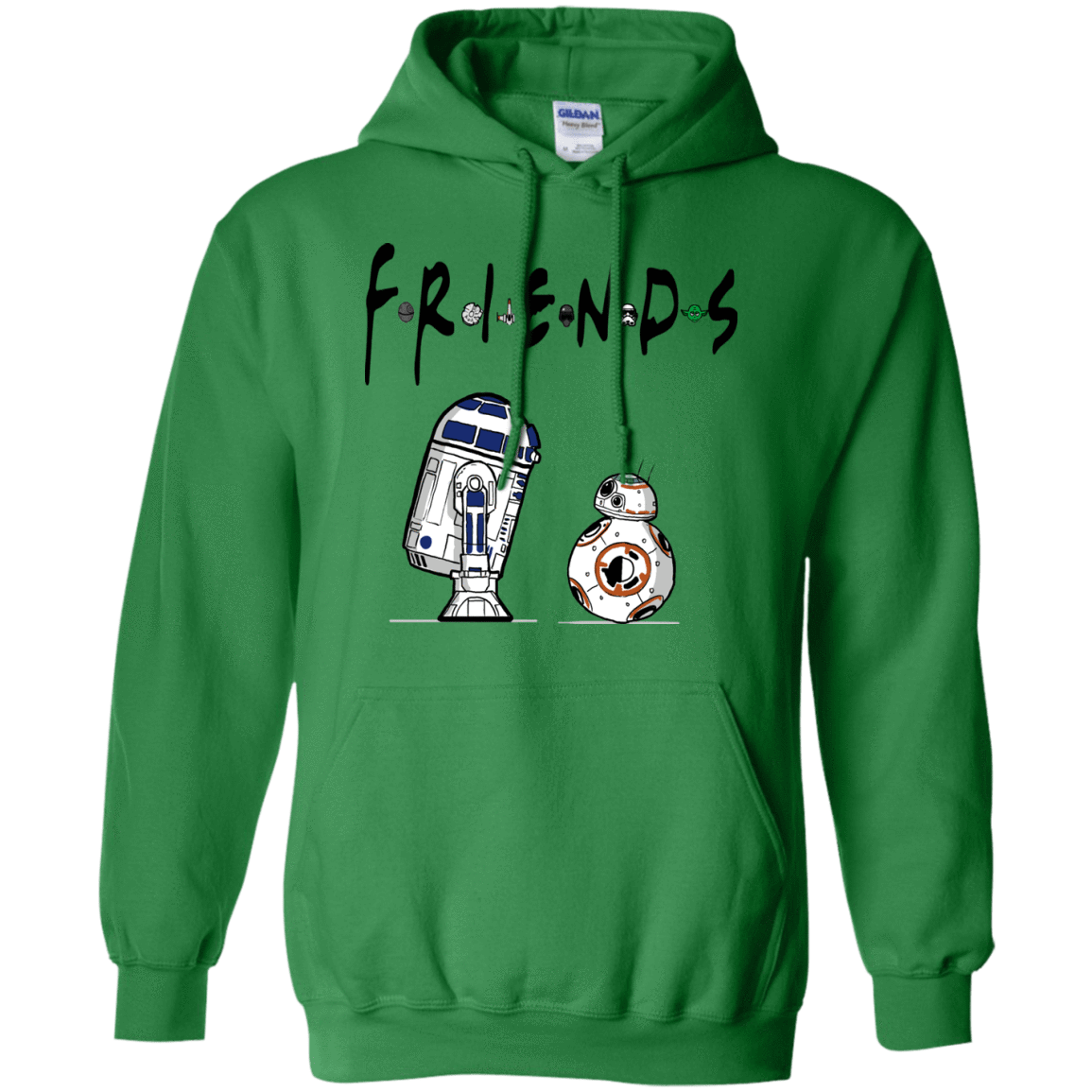 Sweatshirts Irish Green / Small Droid Friends Pullover Hoodie