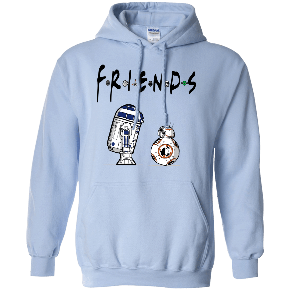 Sweatshirts Light Blue / Small Droid Friends Pullover Hoodie
