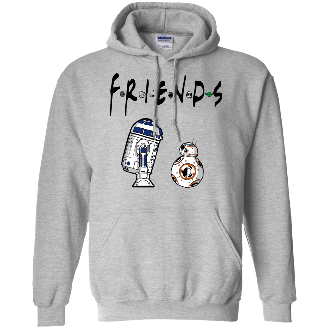 Sweatshirts Sport Grey / Small Droid Friends Pullover Hoodie
