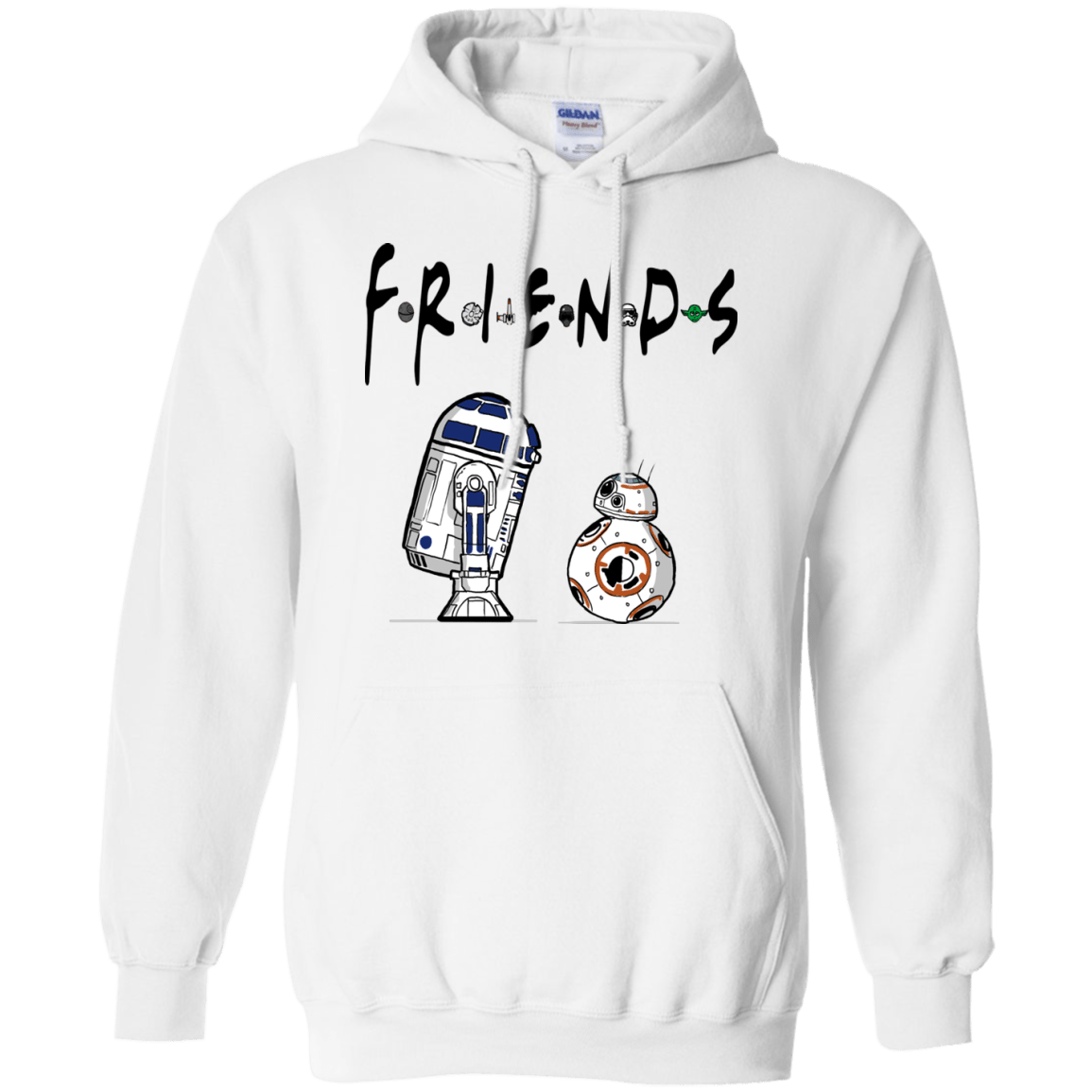 Sweatshirts White / Small Droid Friends Pullover Hoodie