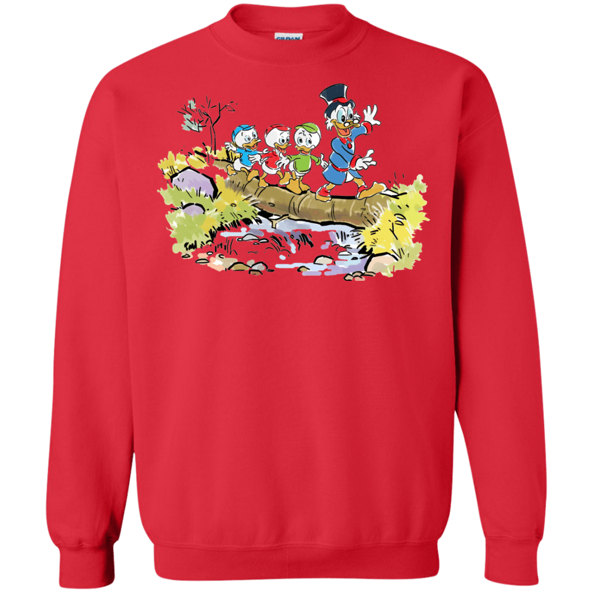 Sweatshirts Red / S Duck Tails Crewneck Sweatshirt