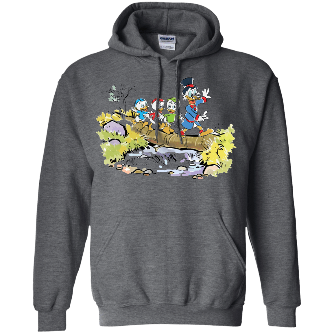 Sweatshirts Dark Heather / S Duck Tails Pullover Hoodie