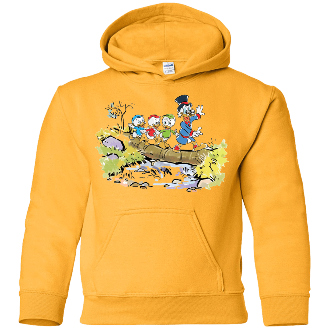 Sweatshirts Gold / YS Duck Tails Youth Hoodie