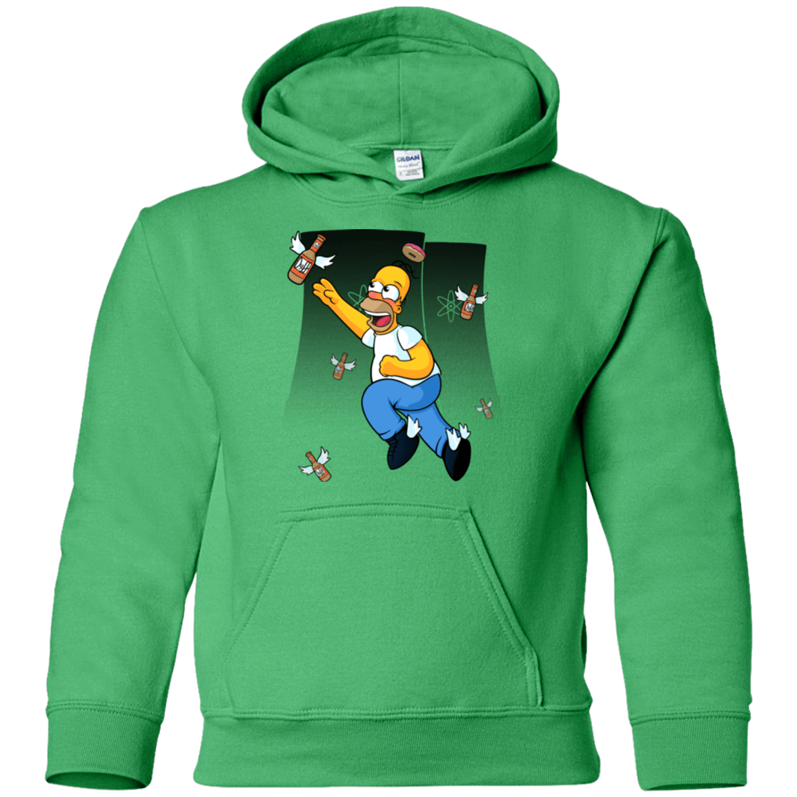 Sweatshirts Irish Green / YS Duff Gives Wings Youth Hoodie