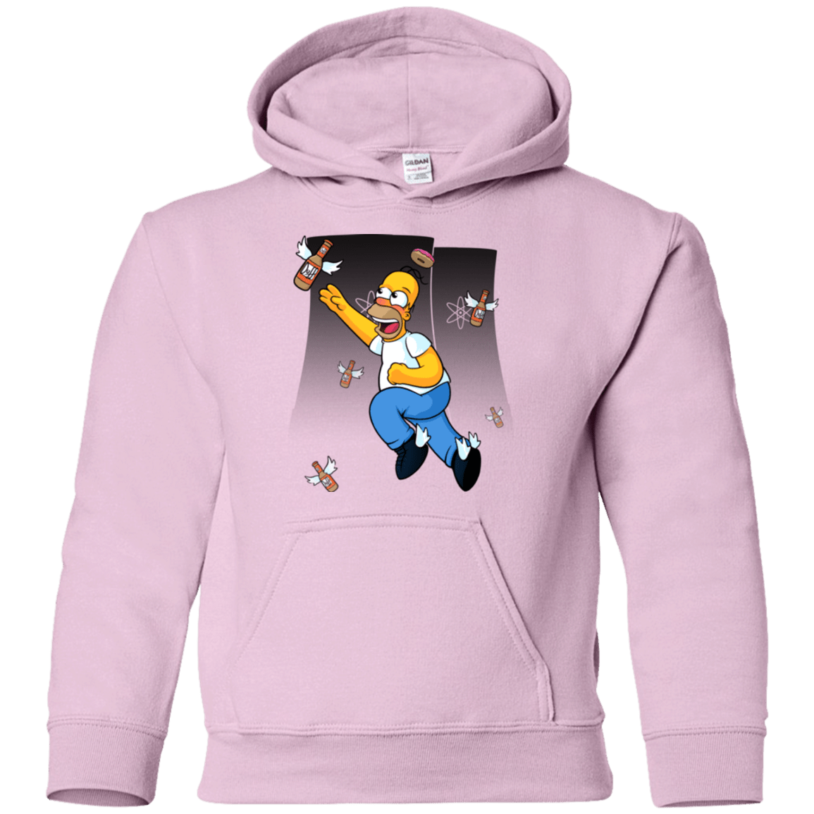 Sweatshirts Light Pink / YS Duff Gives Wings Youth Hoodie