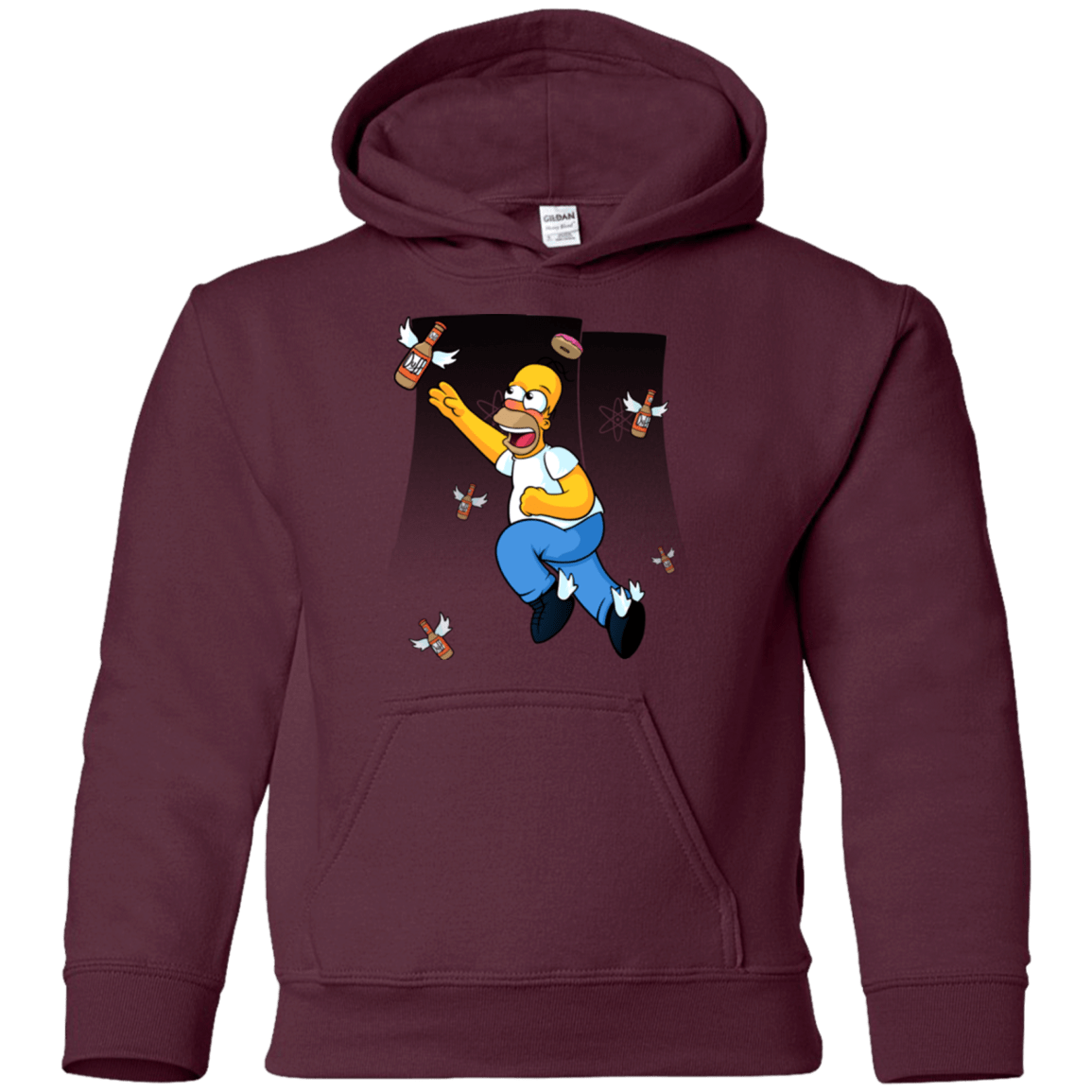 Sweatshirts Maroon / YS Duff Gives Wings Youth Hoodie